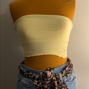 Yellow tube top